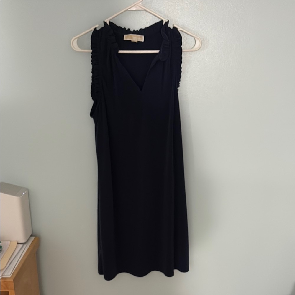 Elegant Navy Sleeveless Dress
